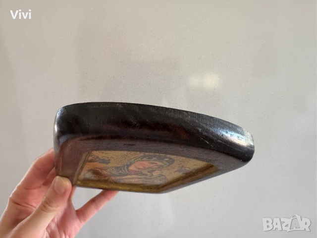 Икона 17.6 х 12.8 х 1.8 см + подарък мини икона, снимка 6 - Икони - 51152617