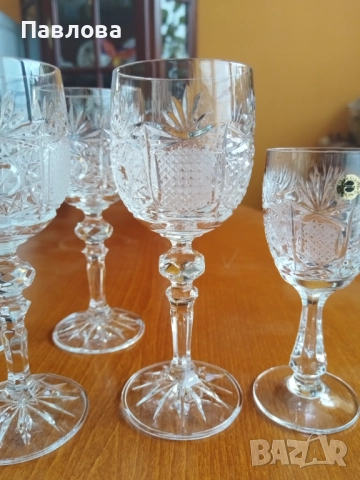Кристален сервиз за вино, снимка 3 - Сервизи - 52386582