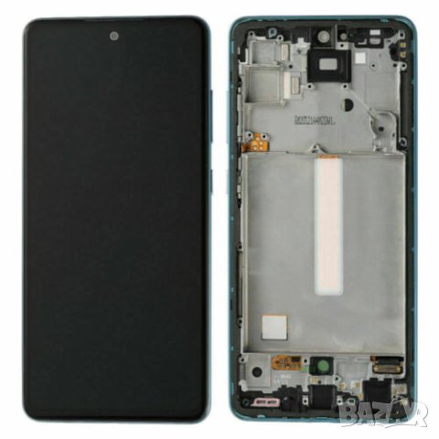 Дисплей за Samsung Galaxy A52 4G/5G ( 2021 )SM-A525/awesome black, черен, с рамка, снимка 1 - Резервни части за телефони - 40300052