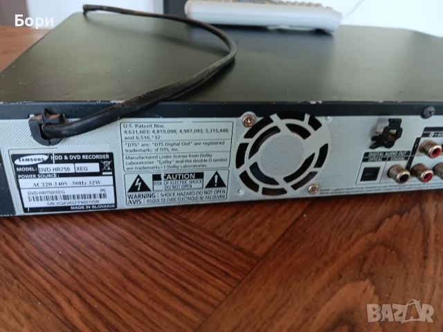 SAMSUNG 160GB/дистаннционно DVD, снимка 10 - Плейъри, домашно кино, прожектори - 50675196