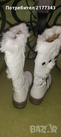 Детски Бели Ботушки с Пух Артикул №036, снимка 3 - Детски боти и ботуши - 39705116