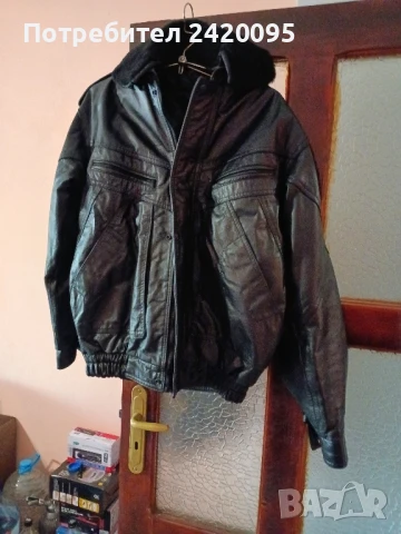 кожено яке-100лв, снимка 8 - Якета - 50511413