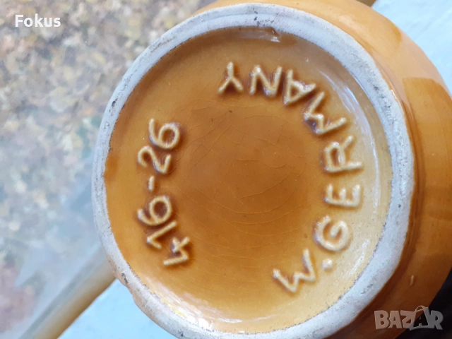 Голяма кана немска керамика, снимка 6 - Антикварни и старинни предмети - 53451764