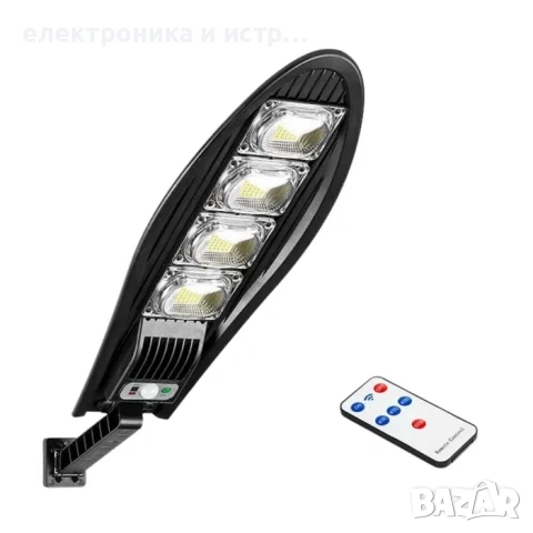Соларна лампа 2400 W с дистанционно и три режима на работа с 4 LED , снимка 2 - Соларни лампи - 53163650