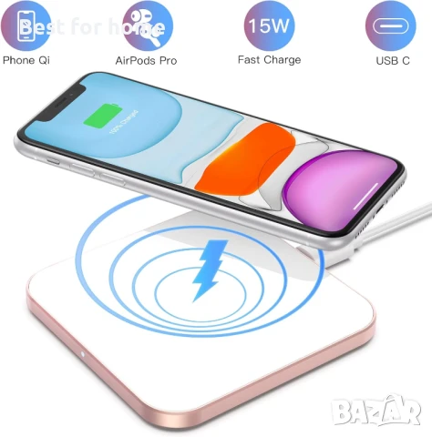 Безжично зарядно устройство, снимка 8 - Друга електроника - 51106359