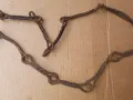 Стара верига за огнище от ковано желязо , здрава, снимка 3