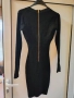 Черна стилна рокля рипс-плетиво S размер!, снимка 4