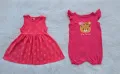 Детска рокля и летен ромпър 9-12 месеца, снимка 1