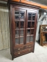 Библиотека витрина с кристални стъкла, снимка 6