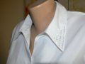Дамска бяла риза с красива яка и красиви копчета, снимка 3
