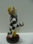 № 7777 стара фигура - клоун   - размер - височина 15,5  , основа 6,5 см  - синтетика , снимка 4