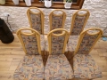 Масивни и високи дървени трапезни столове, снимка 2