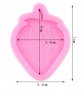Ягода с релефни семки плосък силиконов молд форма фондан шоколад смола гипс, снимка 2