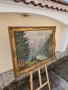 Прекрасна антикварна немска картина масло върху платно , снимка 6