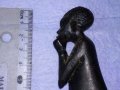 СТАРИННА АФРИКАНСКА АБАНОСОВА СТАТУЕТКА Ръчна ТРАДИЦИОННА МАЙСТОРСКА АРТ РАБОТА ФИГУРА АБАНОС 41415, снимка 3