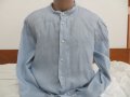 Мъжка ленена риза с дълъг ръкав Drykorn for Beautiful People, снимка 1 - Ризи - 25933824