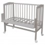 Детско Странично Легло 2в1 тип Next to Me с Матрак и Аксесоари 8s1 - Цвят Сиво, снимка 12
