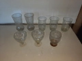 Ретро тънкостенни стъклени чаши за вода и алкохол, снимка 14