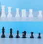 3D 6 бр шах мат ШАХМАТ шахматни форми фигурки силиконов молд форма фондан шоколад гипс смола, снимка 1 - Форми - 33377319