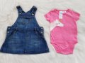 Ново боди Carter*s 6 месеца и дънков сукман H&M 6-9 месеца, снимка 9