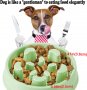 Нова купа за бавно хранене за куче домашен любимец Кучешка чиния, снимка 4