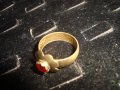 КРАЛСТВО ЮГОСЛАВИЯ СТАРИНЕН БРОНЗОВ ПРЪСТЕН с ГРАНАТ от СРЪБСКИ ДИНАР с НАДПИС ОТВЪТРЕ 22210, снимка 8