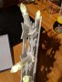 Коледна LED декорация със снежинки и свещи, бяла, 32 см, снимка 8