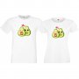 Комплект тениски за влюбени Avocados love Авокадо, снимка 2