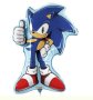 Соник Sonic грамаден цял ръст фолио фолиев балон хелий и въздух