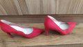 Чисто нови официални червени обувки висок ток Karen Millen EU 40, снимка 1