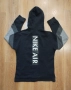 МЪЖКО ГОРНИЩЕ NIKE NSW NIKE AIR HOODIE FZ FLC BLACK оригинален , снимка 4