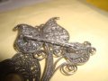 ИЗУМИТЕЛНО КРАСИВА ФИЛИГРАННА СРЕБЪРНА БРОШКА 19 ВЕК ВИСОКА ПРОБА СРЕБРО РЪЧНА РАБОТА БИЖУ 22626, снимка 8