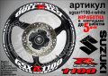 Suzuki GSX R 1100 кантове и надписи за джанти sgsxr1100-r-green R1100, снимка 8