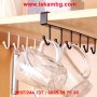 Кухненска метална закачалка за чаши и прибори, 6 куки - код 2065, снимка 9