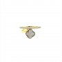 Златен дамски пръстен 3,31гр. размер:56 14кр. проба:585 модел:9906-3, снимка 2
