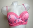 75В нов с етикет розов сутиен с флорални мотиви, снимка 8