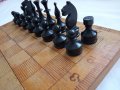Шах с дървени фигури в дървена кутия за шах и табла , снимка 5
