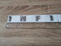 сребрист надпис емблема Инфинити Infiniti, снимка 7