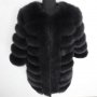 Дамско палто от лисица черно, снимка 1 - Палта, манта - 27379176