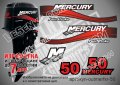 Mercury 1999-2006 50 hp Four Stroke Меркюри извънбордов двигател стикери надписи лодка outmerfsr-50