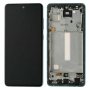 Дисплей за Samsung Galaxy A52 4G/5G ( 2021 )SM-A525/awesome black, черен, с рамка, снимка 1 - Резервни части за телефони - 40300052