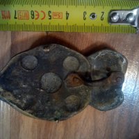 Стара бронзова пафта единичка, снимка 3 - Антикварни и старинни предмети - 27375314