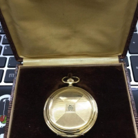 Стар  златен джобен часовник Favor от Германия, снимка 1 - Антикварни и старинни предмети - 44866363