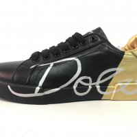 Мъжки обувки Dolce & Gabbana Black/Gold !!!, снимка 2 - Спортно елегантни обувки - 34603427