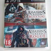 Assassin's Creed IV Black Flag + Assassin's Creed Rogue игра за Ps3 Playstation 3 Пс3, снимка 1 - Игри за PlayStation - 44014735