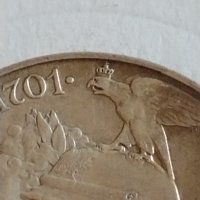 Сребърна монета 2 марки 1901г. Германска Империя Прусия Годишнина Кралско семейство 42053, снимка 16 - Нумизматика и бонистика - 43799124