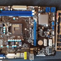 Дънна платка H61 ASRock H61M-GS Socket 1155, снимка 1 - Дънни платки - 34945373