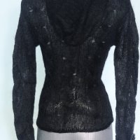 Дамски вълнен суичър с качулка "One step up"clothing, снимка 4 - Блузи с дълъг ръкав и пуловери - 12422998