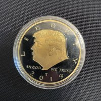 Монета Доналд Тръмп, снимка 2 - Нумизматика и бонистика - 39343065