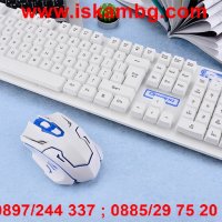 Геймърски комплект безжична клавиатура + безжична мишка HK6500, снимка 16 - Друга електроника - 26970688